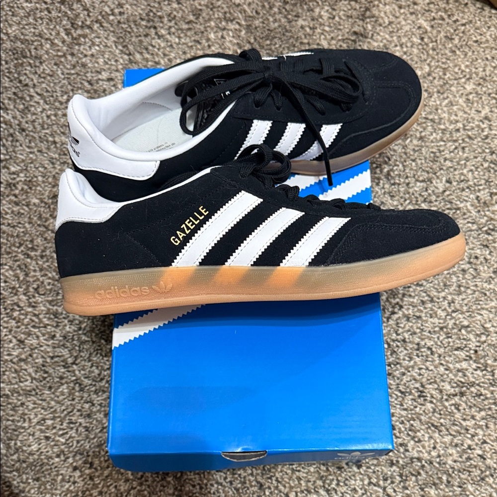 Adidas Gazelle Black White Sneakers